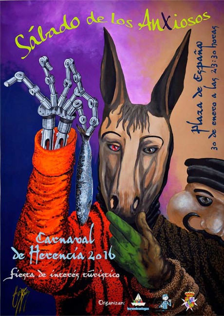 Cartel Carnaval de Herencia - Sábado de los Ansiosos 2016